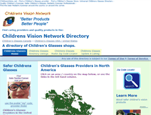 Tablet Screenshot of childrensvision.net